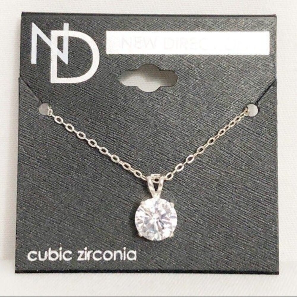 New Directions Cubic Zirconia Pendant Necklace NOC